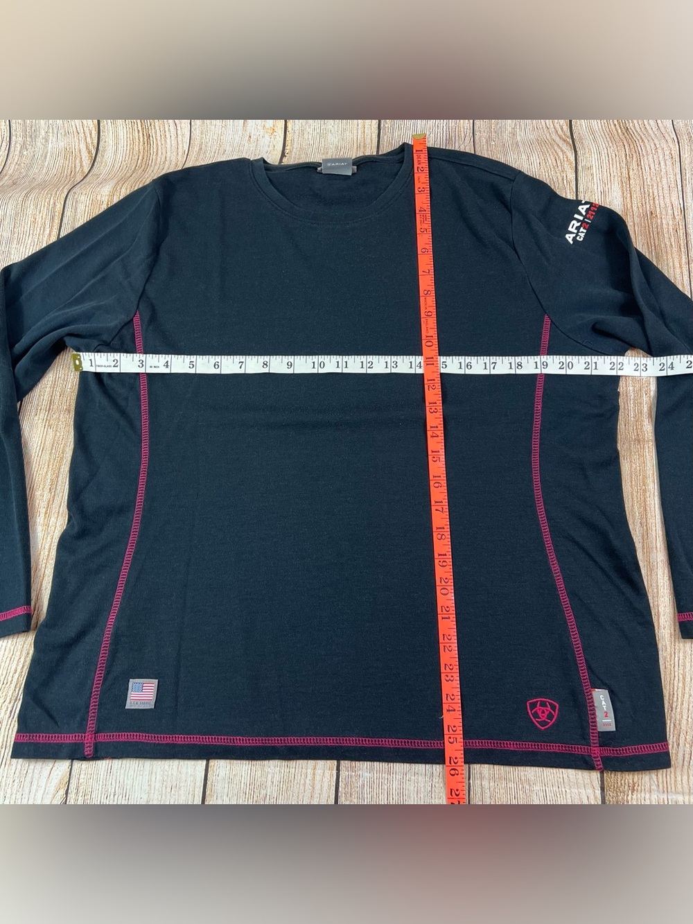 Women’s Ariat FR Black Long Sleeve Polartec Fire Resistant Shirt Size Large - Picture 3 of 10